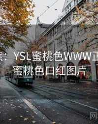 媒体聚焦:YSL蜜桃色WWW正在发酵,蜜桃色口红图片