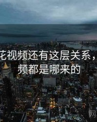 原来探花视频还有这层关系，探花视频都是哪来的