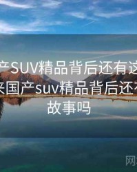 原来国产SUV精品背后还有这样的故事，原来国产suv精品背后还有这样的故事吗