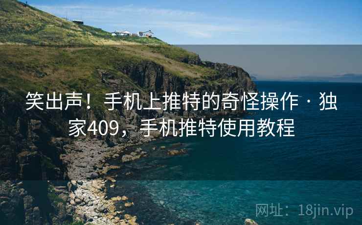 笑出声！手机上推特的奇怪操作 · 独家409，手机推特使用教程